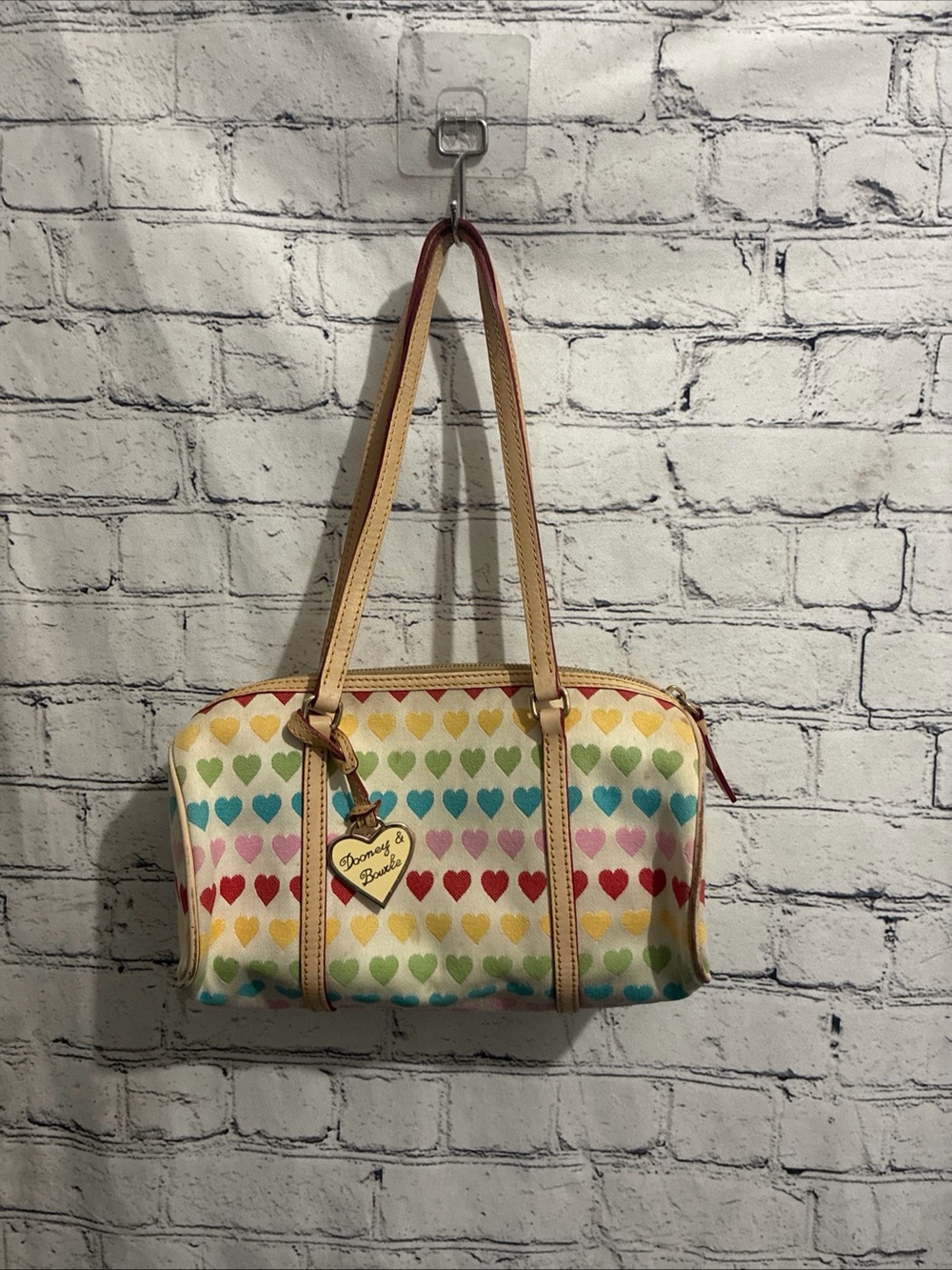 Dooney & Bourke - RARE - Rainbow Hearts Purse Clean